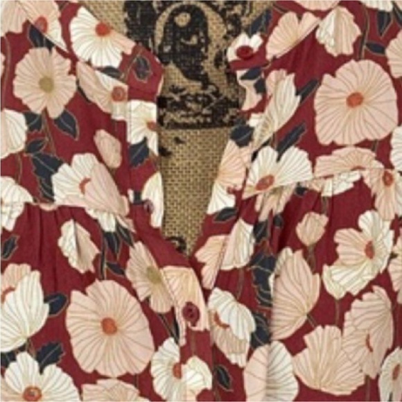 Lauren Conrad Ruffle Floral Blouse - Picture 6 of 6